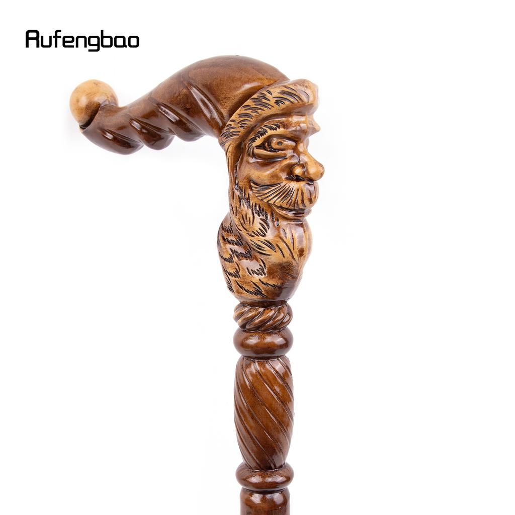 Санта-Клаус коричневая деревянная модная трость, декоративная деревянная трость для косплея, вечерние, Хэллоуин, булава, палочка, 96 см