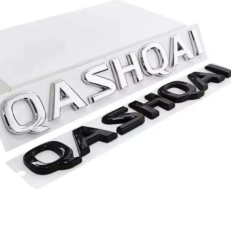 CGANEI1 Глянцевый Черно-Серебристый Эмблема Qashqai для Nissan X-trail Note Juke Sentra Patrol Navara Боковой Задний Значок Название Логотип Наклейка
