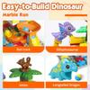 55PCS Big Building Blocks Marble Race Run Track Dinosaur And Large Brick Rolling Ball Chute Funnel Toys For Kids Educational Toy