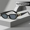 2025 Elegant Fashionable Small Framed Cat Eye Sunglasses Women and Men Fashionable Street Photography UV Resistant Glasses