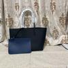 Large Capacity Dual-Side Reversible Shoulder Tote Bag Women Spacious Crossbody Shopper With Zippered Pockets Phone
