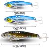Powerful Rotary Vibration Fishing Lure - Freshwater/Seawater Universal Artificial Hard Bait with Strong Treble Hooks