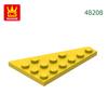 Нетоксичный 49 шт./лот 48208 4x6 Клин Левая пластина Строительные блоки Moc Классические аксессуары Совместимые с Кирпичными игрушками Подарочная коробка для детей