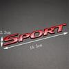 New 165mm X 23mm Red Sport Racing Logo Car Trunk Tailgate Emblem Badge Decal Sticker