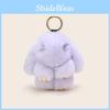 Whimsical Plush Rabbit Fur Keychain Colorful Bunny Gift Accessory For Style Girls