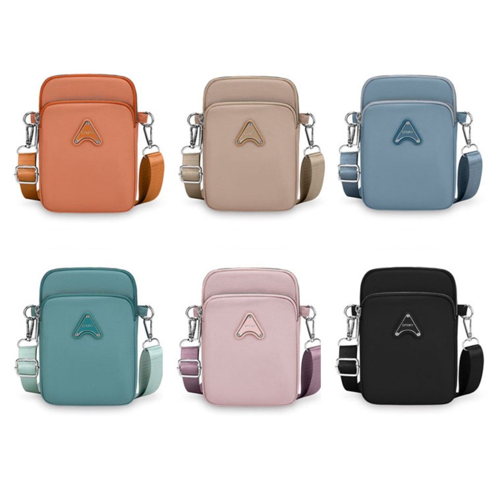 Multifunction Crossbody Bag Nylon Small Phone Bag Simple Canvas Shoulder Bag  Daily