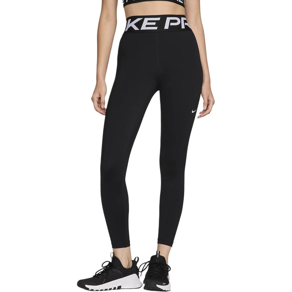 Nike Женские спортивные брюки облегающего кроя из эластичного трикотажа с логотипом и высокой талией, черные FV7383-010