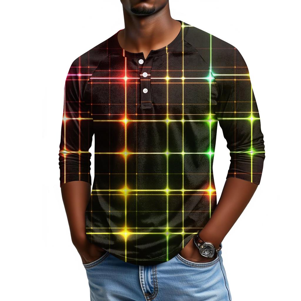 Мужской топ с рукавом реглан и рукавом три четверти