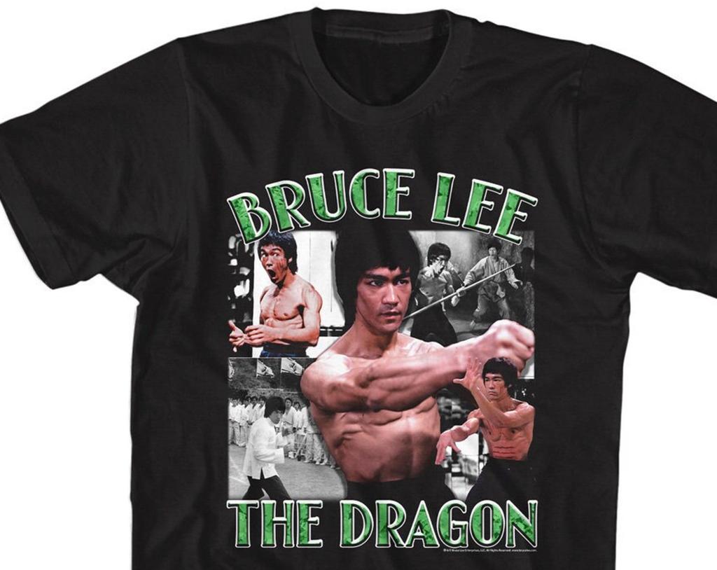 Bruce Lee The Dragon Shirt, Martial Arts Graphic Tee, Kung Fu T-Shirt, Retro Bruce Lee Collage, Movie Fan Gift