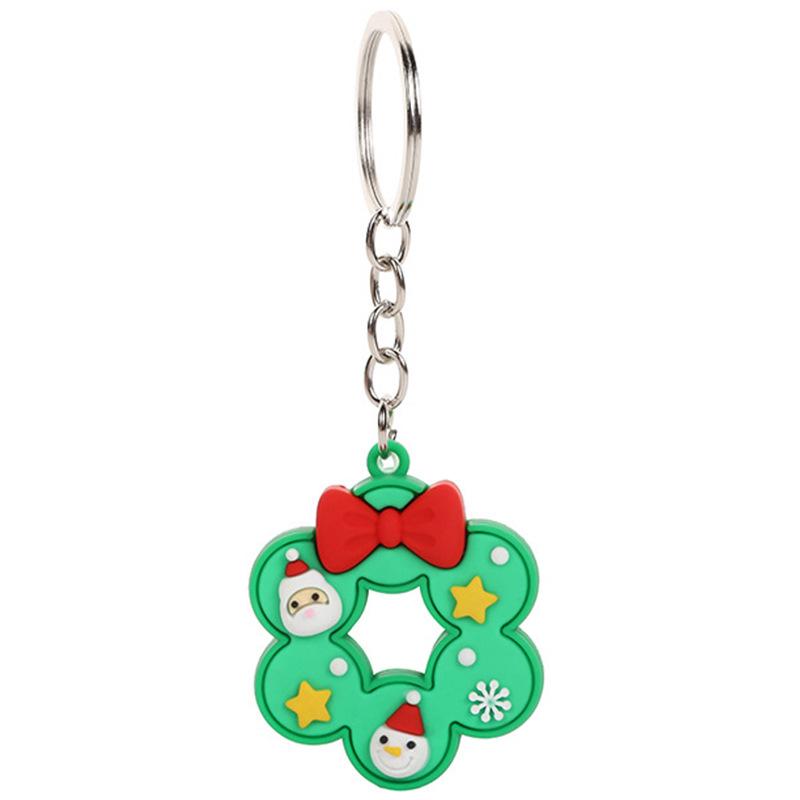 Рождественские подарки брелок милый Санта-Клаус дерево медведь пингвин животное кукла кулон брелок для дочери сына брелки для вечеринок