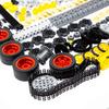 Habow 1085 Деталей Technic Шестерня Ось Штифт Соединитель Совместимый с Lego Technic Амортизатор Колесо Цепь Звено Рама Шарнир Кулачковый механизм Зубчатые колеса