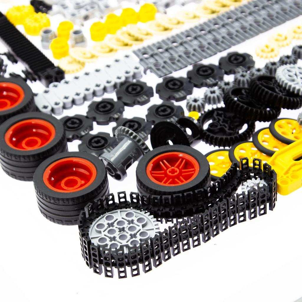 Habow 1085 Деталей Technic Шестерня Ось Штифт Соединитель Совместимый с Lego Technic Амортизатор Колесо Цепь Звено Рама Шарнир Кулачковый механизм Зубчатые колеса