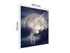 GLASS CUTTING BOARD 45x52 MOON