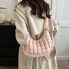 Nylon Bag Handbag Women Tote Bag Top Handle Bag New Personalized Pleated Cloud Bag Fashion Oxford Cloth Shoulder Oblique Dumpling Bubble Bag