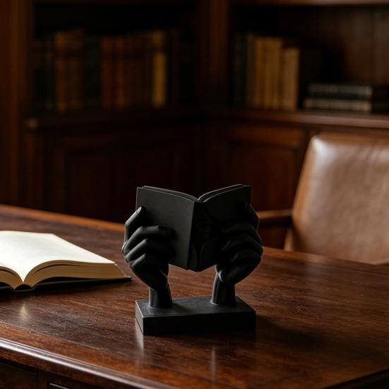 3D-печатная абстрактная скульптура лица и руки, современная минималистичная арт-фигурка, изысканная