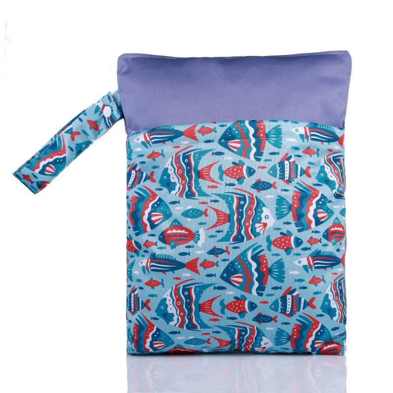 Водонепроницаемые многоразовые тканевые подгузники для мокрой сумки, складные сумки для хранения малышей