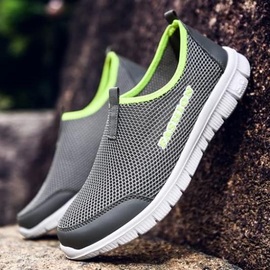 Кроссовки Обувь Обувь Повседневная Эластичная Прогулочная Уличная Активная Уличная Обувь Популярная Стильная Узорная Кружева Amazon Deck Shoes Легкая Сетка Серый