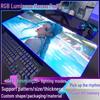 RGB Glowing Cartoon Gaming Mouse Pad - Thick, Non-Slip LED Desk Mat