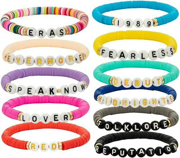 Colorful Multilayer Soft Clay Beaded Bracelet with Letters - European & American Style
