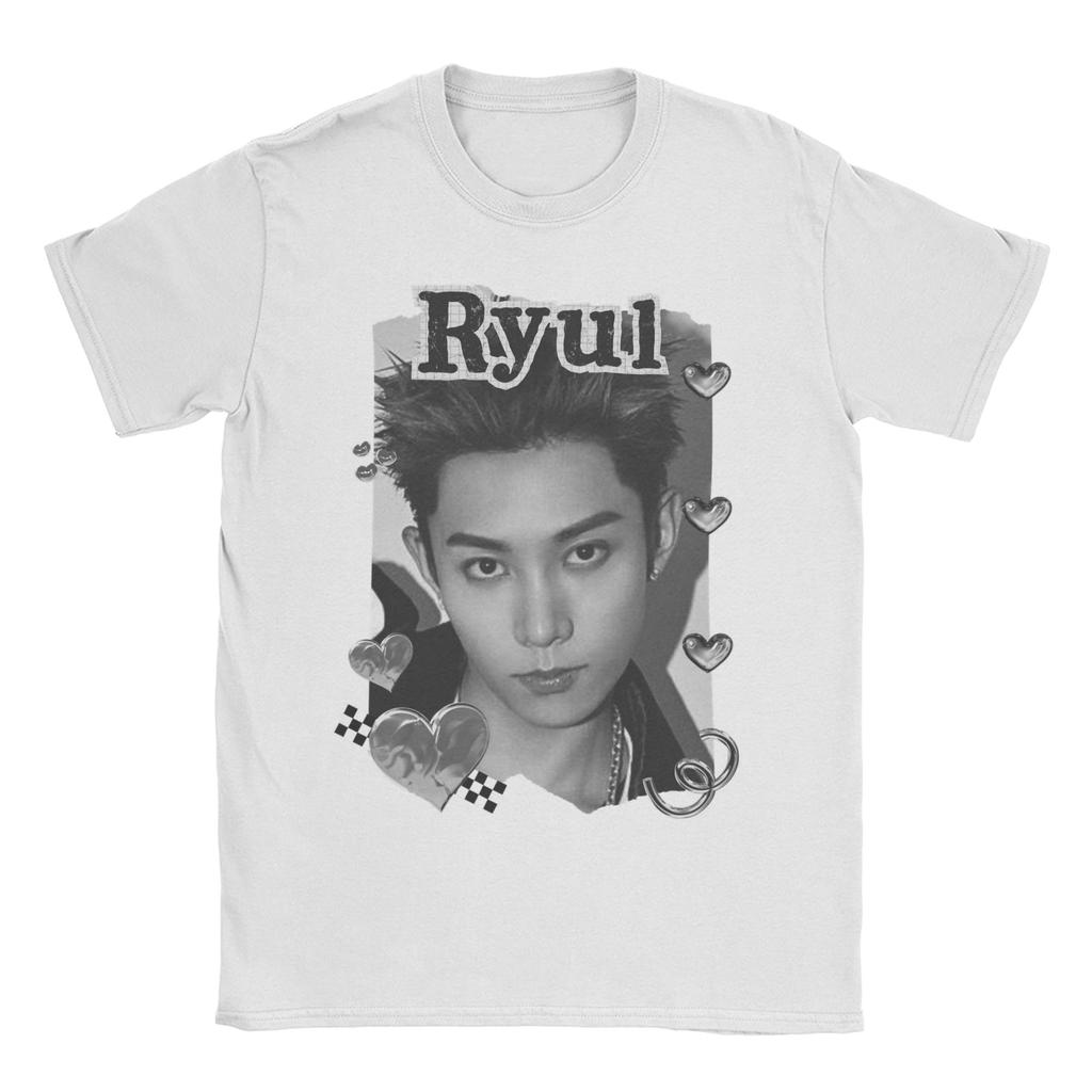 Lngshot Woojin Rising K-Pop Hip-Hop Group kpop T-Shirts for Unisex Women 100% Cotton Tees Short Sleeve T Shirts Summer Clothes