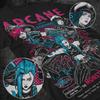 Jinx Arcane T-Shirt Japanese Anime Cartoon Jinx Arcane Graphic T-Shirt All Size