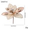 New 15CM Artificial Poinsettia Flower Sequins Glitter Simulation Flowers Sparkling Christmas Glitter Flower Wedding Decoration