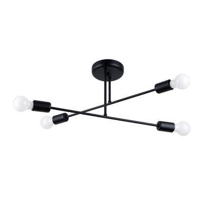 Four-bulb Ceiling Lamp Black NORAH 4xE27 15W SL.1451 Sollux Lighting