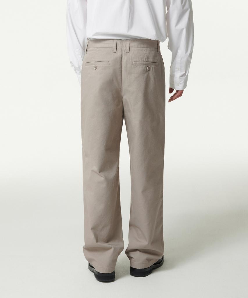 MUSINSA STANDARD Wide Chino Pants [Grayish Beige]