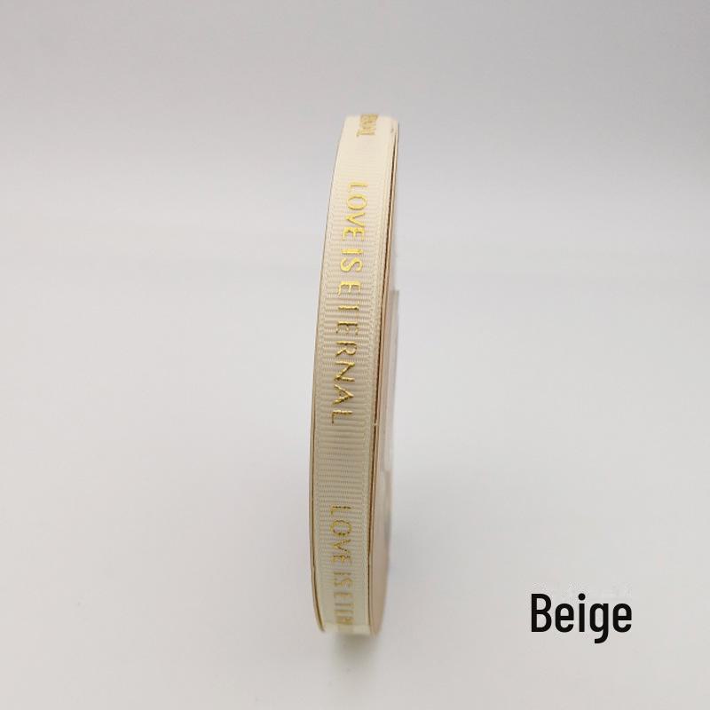 1 см качественная термофиксированная лента для горячего тиснения с нитками для упаковки цветов с надписью