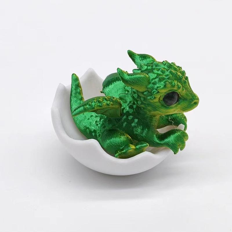 3D Мини Новорожденный Дракон В Яйце Искусство Статуя Дракона Маленькая Миниатюра Вылупившегося Дракона Новорожденный Дракон В Яйце Рабочий Стол