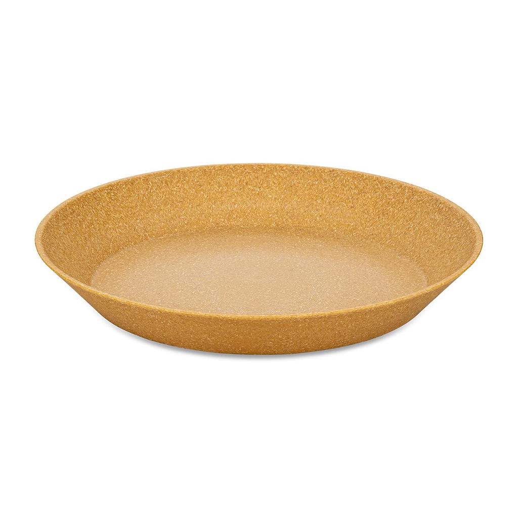 CONNECT Soup by Perfect for outdoor and Made with recycled plastic for and natural A great gift for your kitchen or Plate, 24cm, Yellow, KOZIOL,