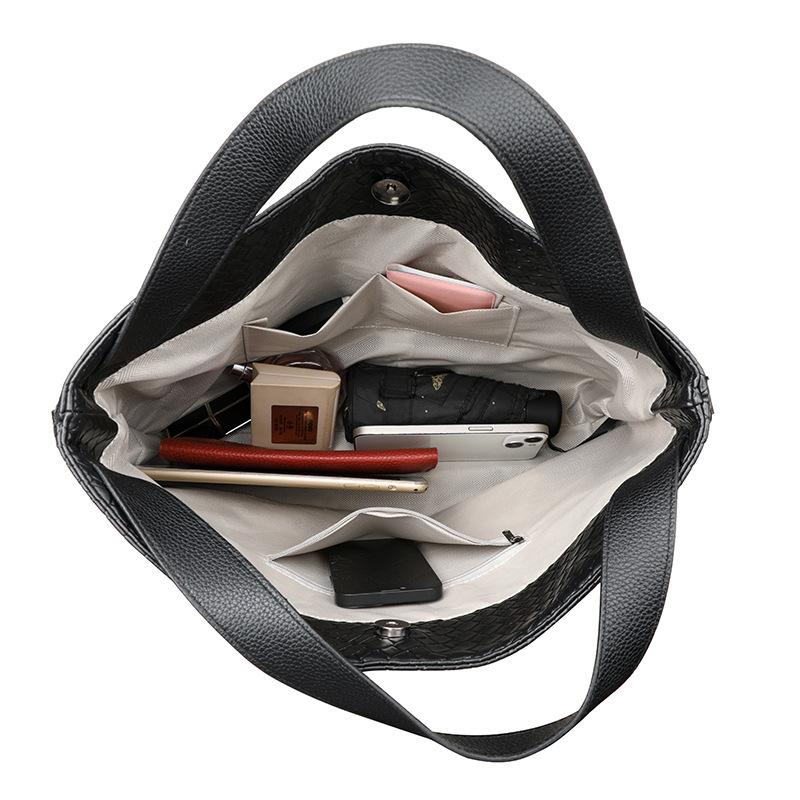 Износостойкая и прочная текстурированная наплечная сумка - Женская вместительная сумка-багет, модная повседневная дорожная сумка большой вместимости дизайнерская сумка