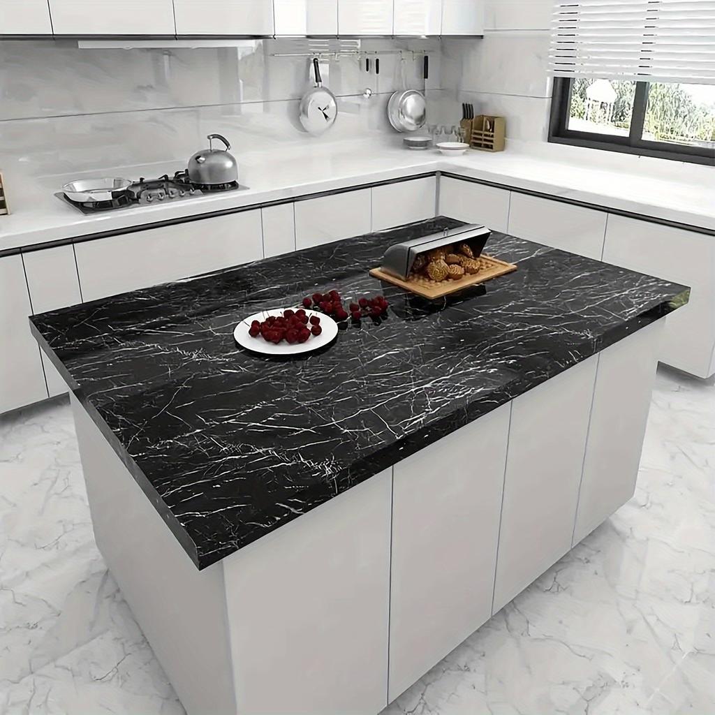 Peel And Stick Black Marble Wallpaper Самоклеящиеся водонепроницаемые виниловые масляные термостойкие съемные обои145