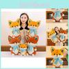 Fox Plush Toy Soft Stuffed Animal With Pp Cotton Filling For Kids Gift