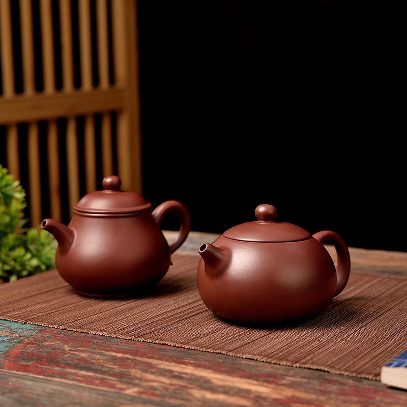 Large Control Kettle Zisha Pot Xishi Dragon Egg Pot Brewing Tea Brewing Teapot Kung Fu Tea Set Purple Clay Teapot Household