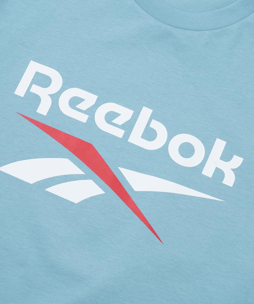 Reebok Футболка Essentials с большим логотипом - Небесно-голубой