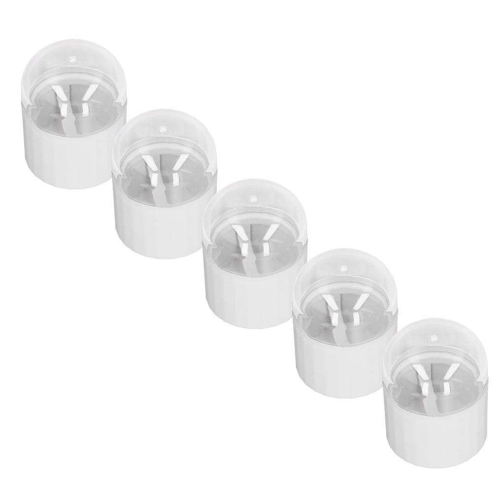 5pcs Makeup Sponge Travel Case Double Layer Hollow Airy Bracket Dust Proof Cover Beauty Egg Holder W