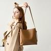 Women's Bag, Large-capacity Crossbody Bag, Versatile Leather Single-shoulder, High-end Commuter Bucket Bag