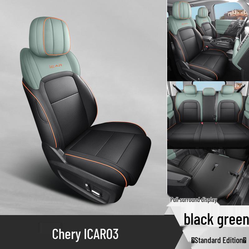 Новая универсальная 5-местная полностью кожаная подушка на автомобильное сиденье для Car03 - Все сезоны