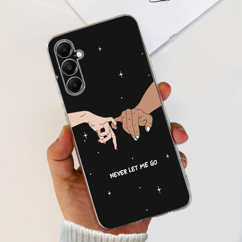 Чехол для Samsung Galaxy A05s SM-A057F Милый мультяшный чехол с кошкой Прозрачный силиконовый чехол для телефона для Samsung A05s A 05s Мягкий бампер