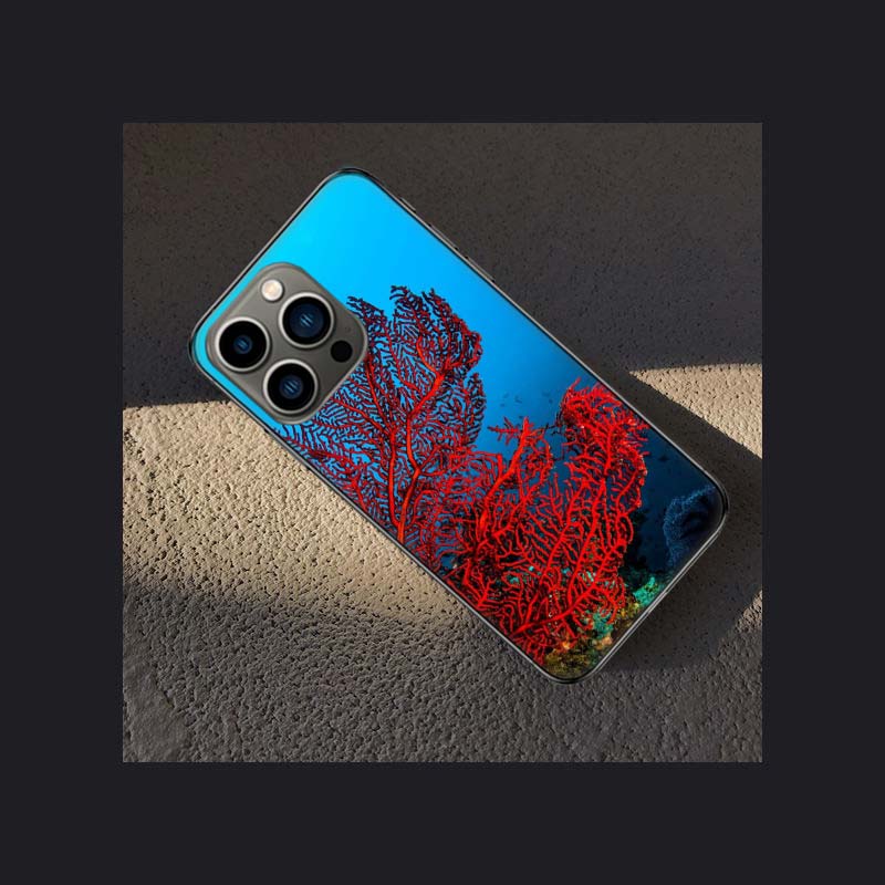 Чехол для телефона 'Коралловые рифы и их маленькие рыбки' для Apple iPhone 16E 16 Pro Max 15 Plus Мягкий 13 12 Mini Чехол 11 14 Pro Max Capa 8 7