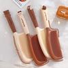 1pc Cute Cartoon Baby Hair Brush Milk Tea Color Comb Kawaii Bear Bunny Soft Handle Resin Comb for Little Girl Hair Accessories