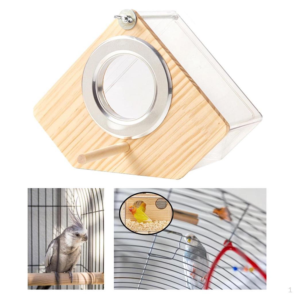 Домик для разведения птиц, Прозрачные удобные аксессуары, Гнездовой ящик для попугаев, Попугаи