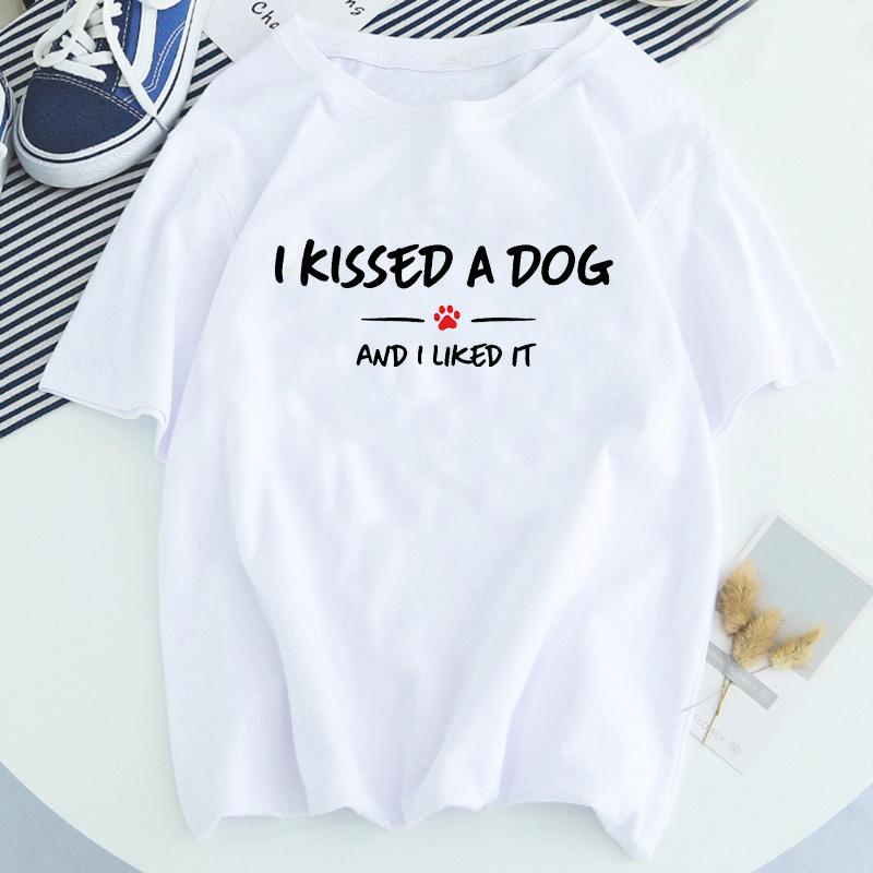 Women Dog Paw Print Short Sleeve Fashion Printed Summer Lady Womens Clothing Tops T-Shirt Shirt Tees Female T Shirt