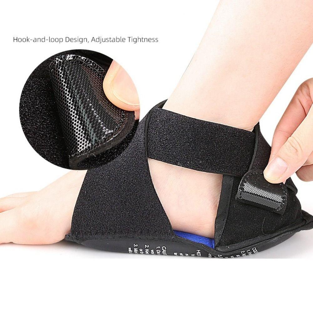 1pair Adjustable Heel Ice Pack Wrap Gel Coverage Cold Therapy Wrap Foot Injury Recovery
