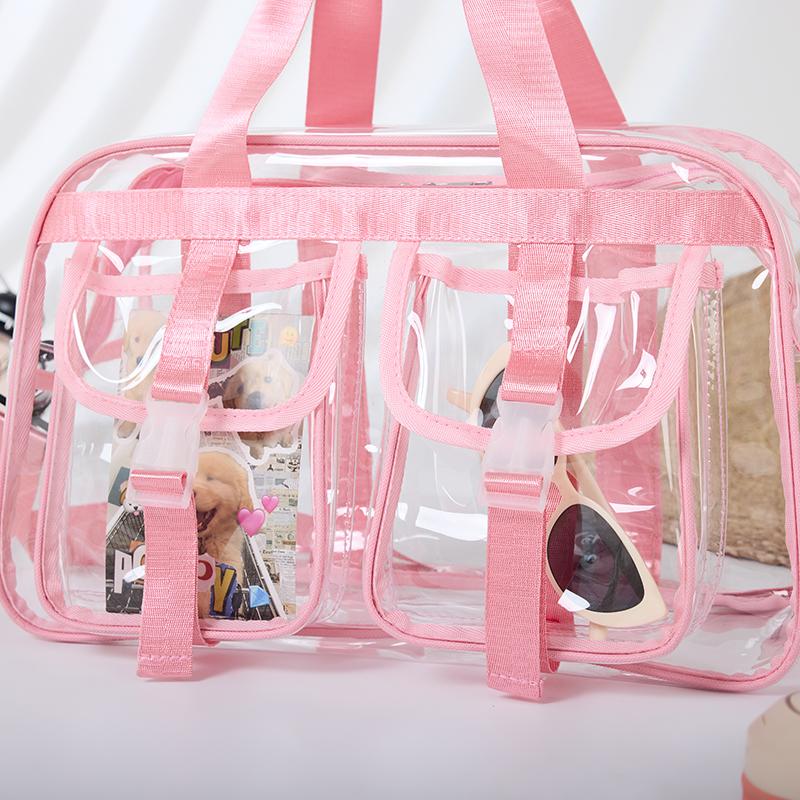 Прозрачная дорожная сумка женская большая вместительная сумка для йоги сумка для плавания