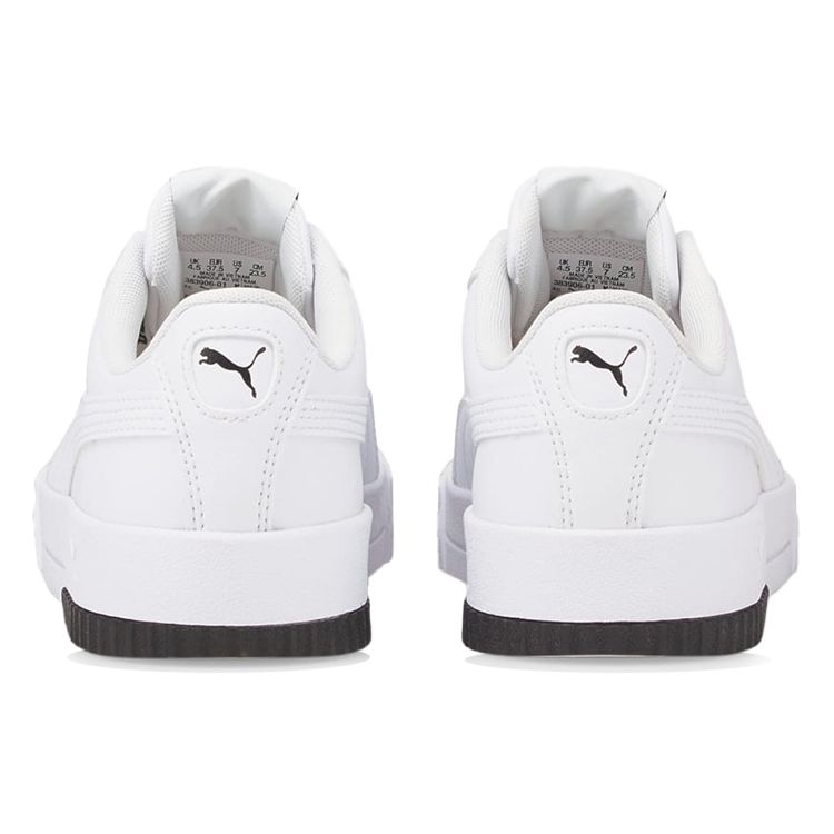 Puma Carina Logomania Casual Low-Top Sneakers Women Sneakers White Black 383906-01