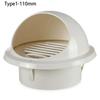 New PVC Ventilation Exhaust Grille round Wall Ceiling Air Vent Grille Ducting Cover Outlet Heating Cooling Waterproof Vent Cap