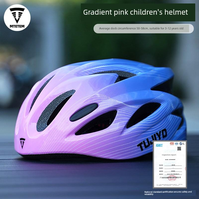 Mtetem Kidsren's Professional Cycling Helmet Bicycle Equipment with Goggles National Standard Certified Safety Helmet for Teenagers