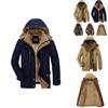 Men's Premium Quality Warm Jacket Military Parka Fur Lined Long Coat Hooded Winter Coat